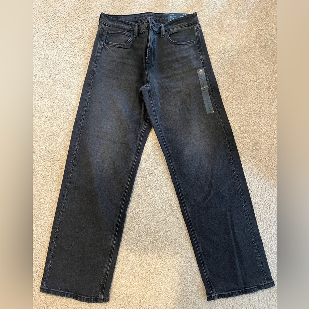 American Eagle Ex-Boyfriend Black Embellished Jeans